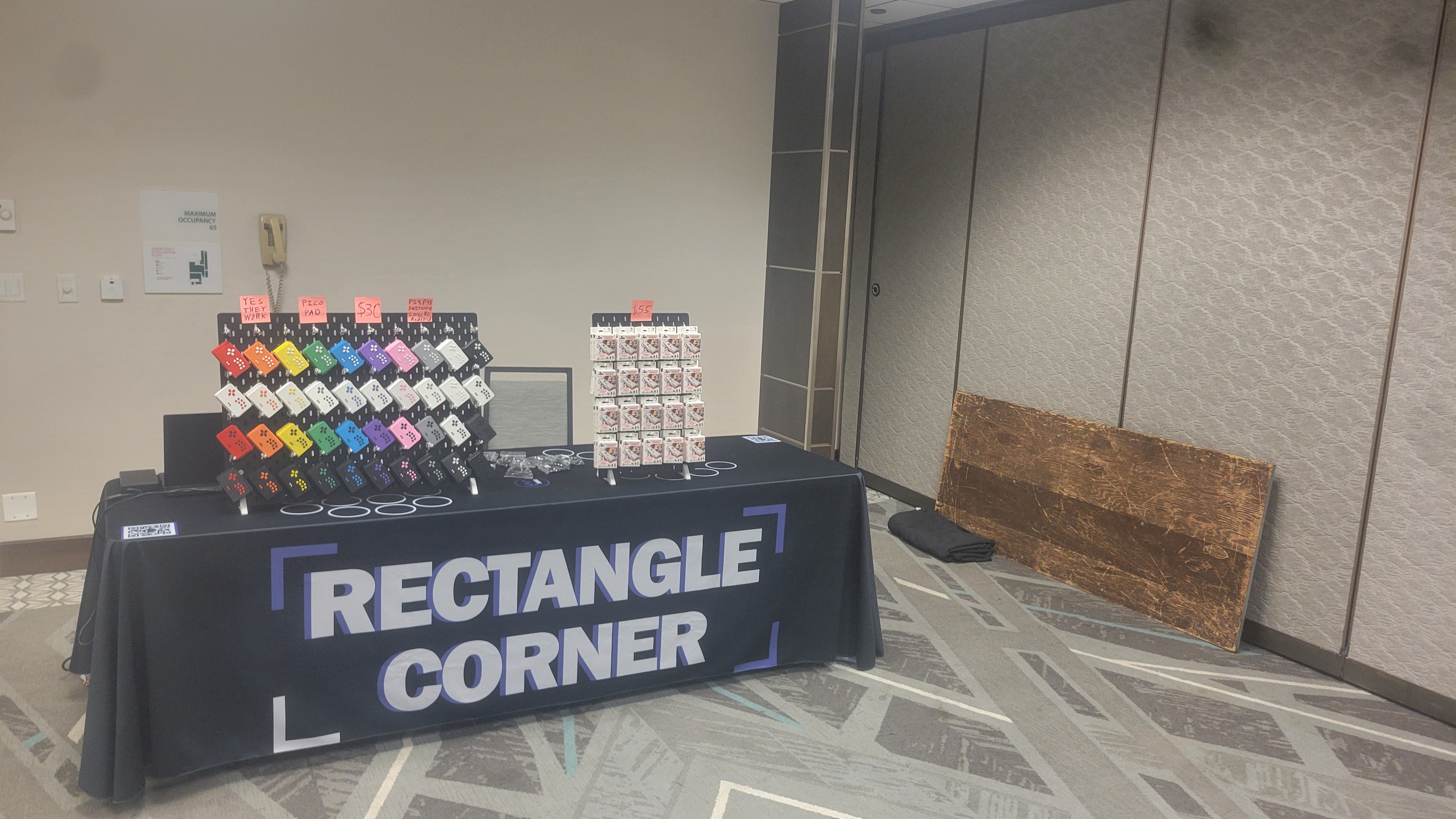 The booth I ran in California