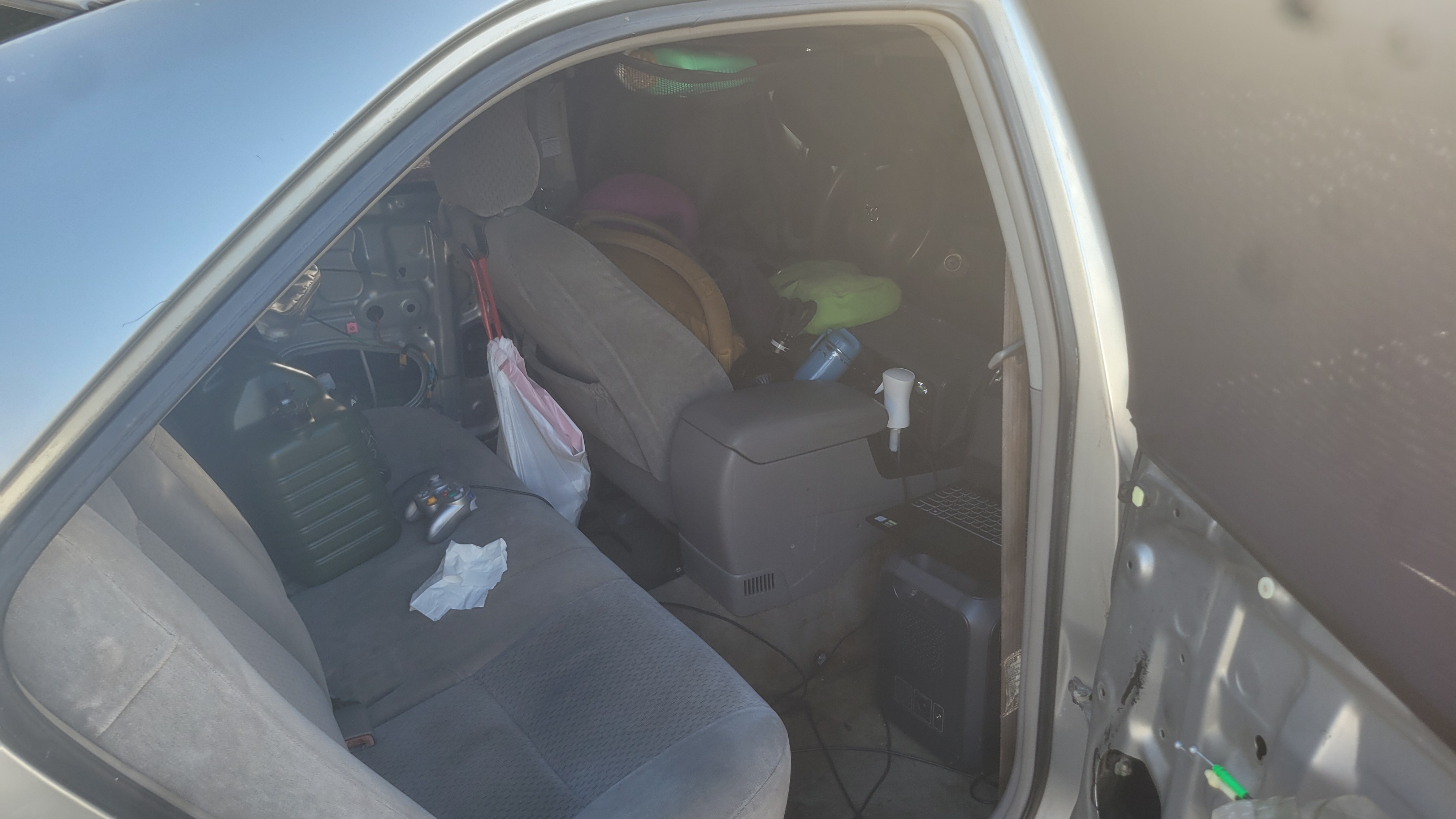 A view of the car's inside